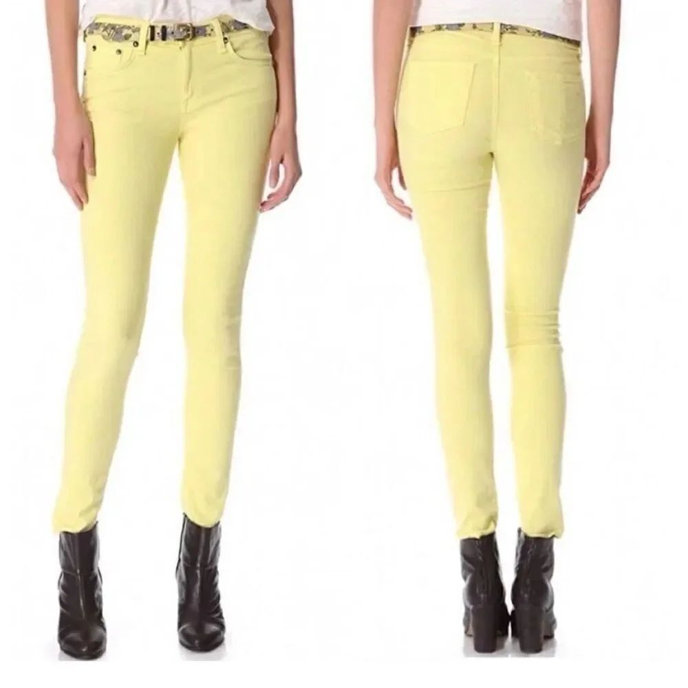 Rag & Bone skinny jeans in canary yellow size 27 excellent condition
